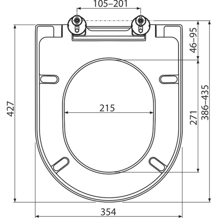 Tualetes poda vāks ar Soft Close Ravak Uni Chrome 02A, X01549