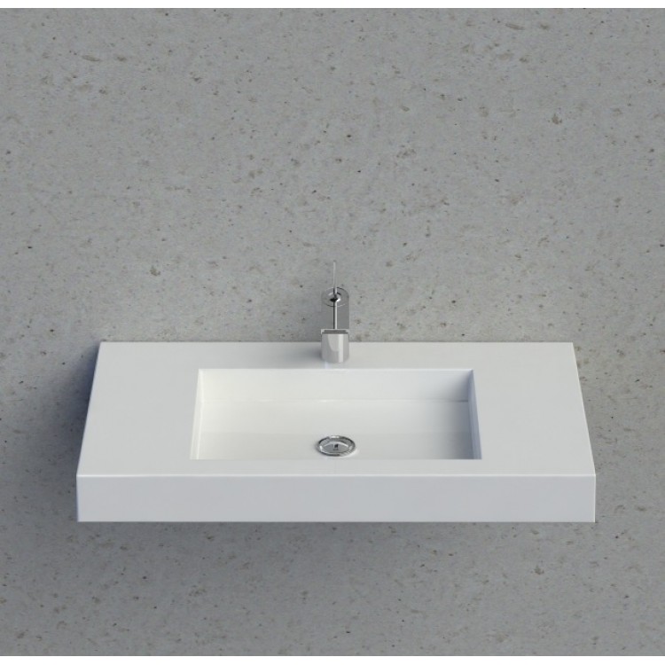 Vannas istabas izlietne Vispool F-800 80x45 cm, balta Vannas istabas izlietne Vispool F-800 80x45 cm, balta