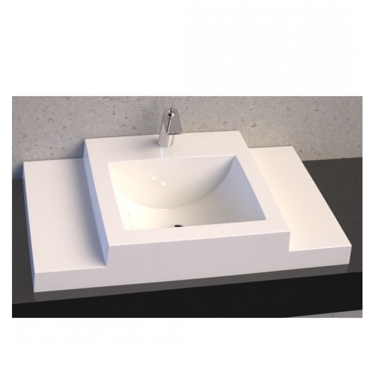 Vannas istabas izlietne Vispool Q-900 90x54 cm, balta Vannas istabas izlietne Vispool Q-900 90x54 cm, balta