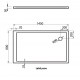 Dušas paliktnis taisnstūra Vispool QZ-145 1450x800mm Dušas paliktnis taisnstūra Vispool QZ-145 1450x800mm