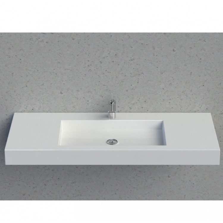 Vannas istabas izlietne Vispool F-1200 120x45 cm, balta Vannas istabas izlietne Vispool F-1200 120x45 cm, balta