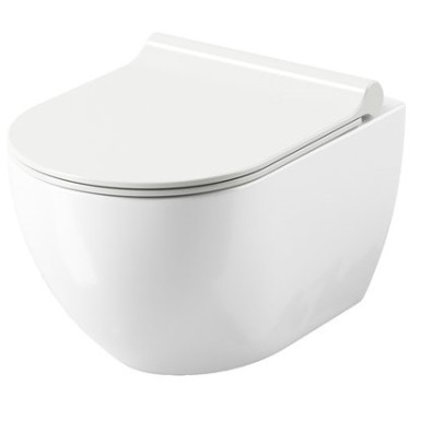 Tualetes pods piekaramais Ravak Uni Chrome RimOff, balts X01535