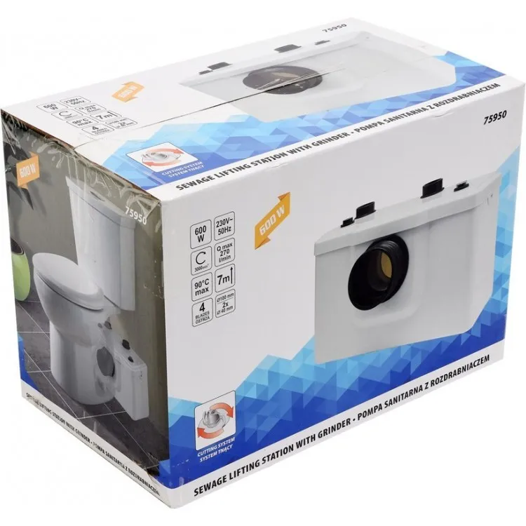 Fekālais sūknis ar smalcinātāju, 600W, 697177