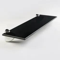 Plaukts Stikla Serviss 40x12 cm, melns