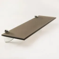 Plaukts Stikla Serviss 40x12 cm, bronza matēteta