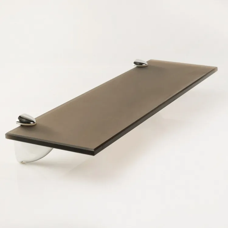 Plaukts Stikla Serviss 40x12 cm, bronza matēteta