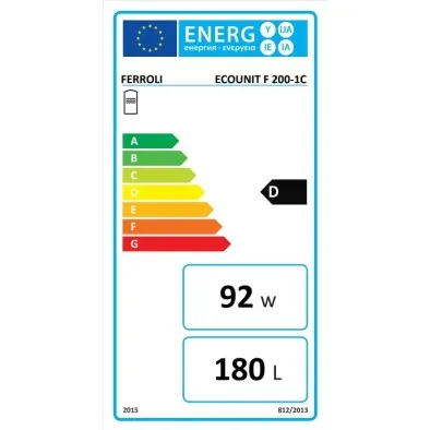 Grīdas kombinētais ūdens sildītājs Ferroli ECOUNIT F 200-1С 200L