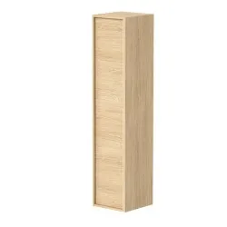 Raguvos Baldai VILLA vannas istabas augstais skapis 160 x 35 cm, Light Oak
