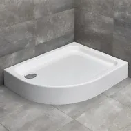 Dušas paliktnis asimetrisks Radaway LAROS E Compact 100x80cm R