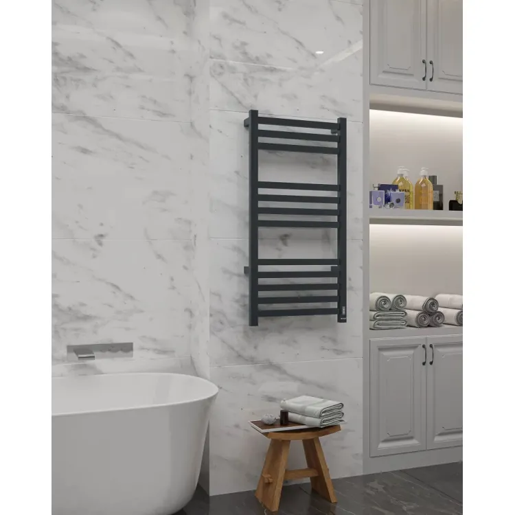 Elektriskais dvieļu žāvētājs Radial LILY 600C 500x600mm 100W, melns RAL9005
