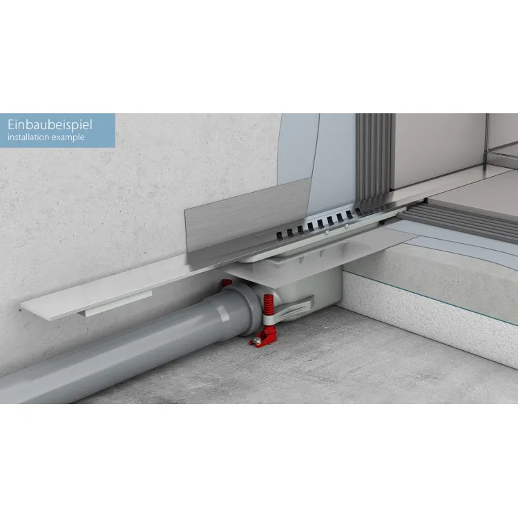 Dušas kanāls bez restes ACO Showerdrain S+ DN50 H 70-160 mm, 9010.51.21
