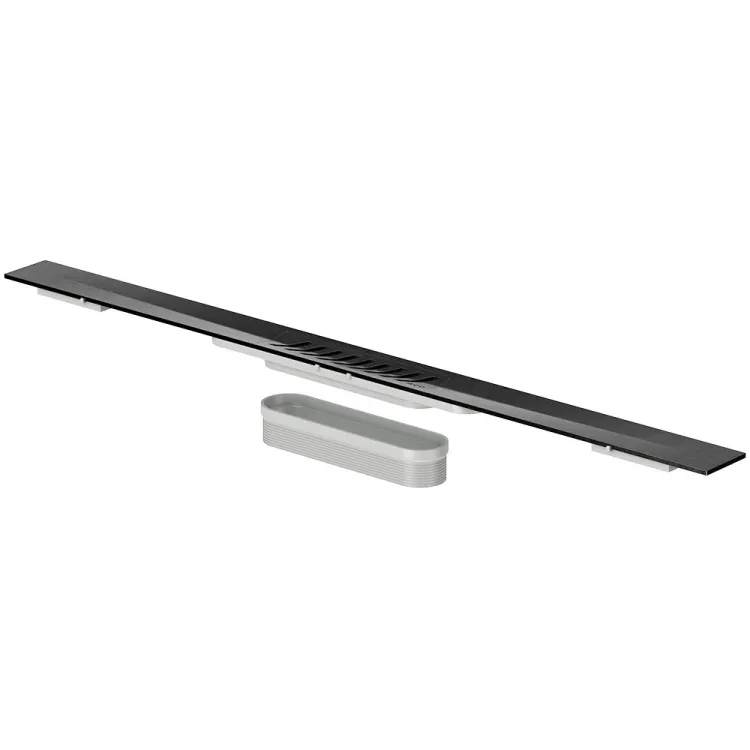 Dušas kanāla reste ACO ShowerDrain S+ Stripe 800mm, melna 9010.51.41