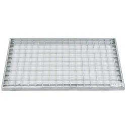 Kājslauķu vanniņas apavu tīrīšanas režģis ACO Varios 30x30mm 600x400 mm