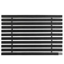 Kājslauķu vanniņas apavu tīrīšanas paklājs ar gumijas strēmelēm ACO Varios 1000x500 mm