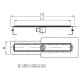 Dušas kanāls bez restes ACO ShowerDrain E 900mm, h 92-140 mm