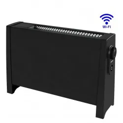 Elektriskais radiators pārnēsājamais ar termoventilatoru ADAX VILJE WiFi 2000W, melns