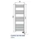 Adax Comfort 600 W elektriskais dvieļu žāvētājs 1500 x 500 mm melns