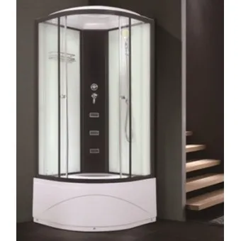 Masāžas dušas kabīne AQUALINE OW-8014 Black&White 90x90cm, L018014WH
