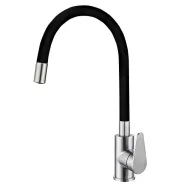 Virtuves izlietnes maisītājs Aqualina Color Flex RS, melns