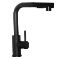 Virtuves izlietnes maisītājs ar izvelkamu izteku Aqualine Steel RV024