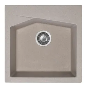 Virtuves izlietne Aqualine Quadro 500x500 mm, 36S2100