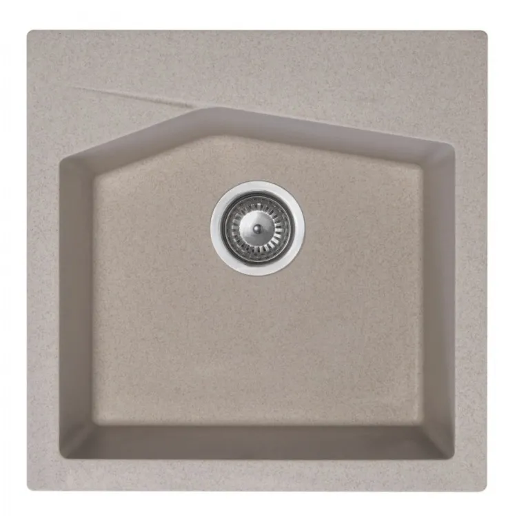 Virtuves izlietne Aqualine Quadro 500x500 mm, 36S2100