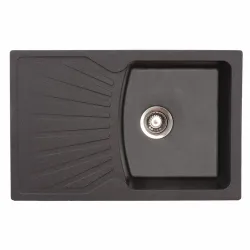 Virtuves izlietne Aqualine Quadro Plus 770x500 mm, 36S3001