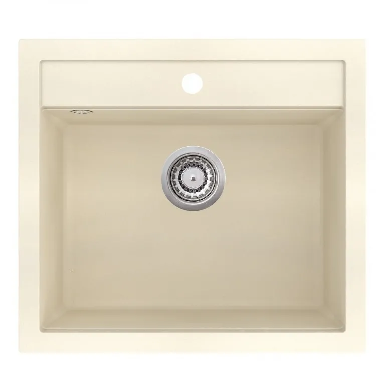 Virtuves izlietne HELIKA QUADRO 565x510 mm SQQ100W-113 Virtuves izlietne HELIKA QUADRO 565x510 mm SQQ100W-113