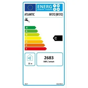 Elektriskais ūdens sildītājs (boileris) Atlantic Steatite Cube V-100L vertikāls, 861312