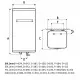 Elektriskais ūdens sildītājs (boileris) Atlantic Steatite Cube V-100L vertikāls, 942058