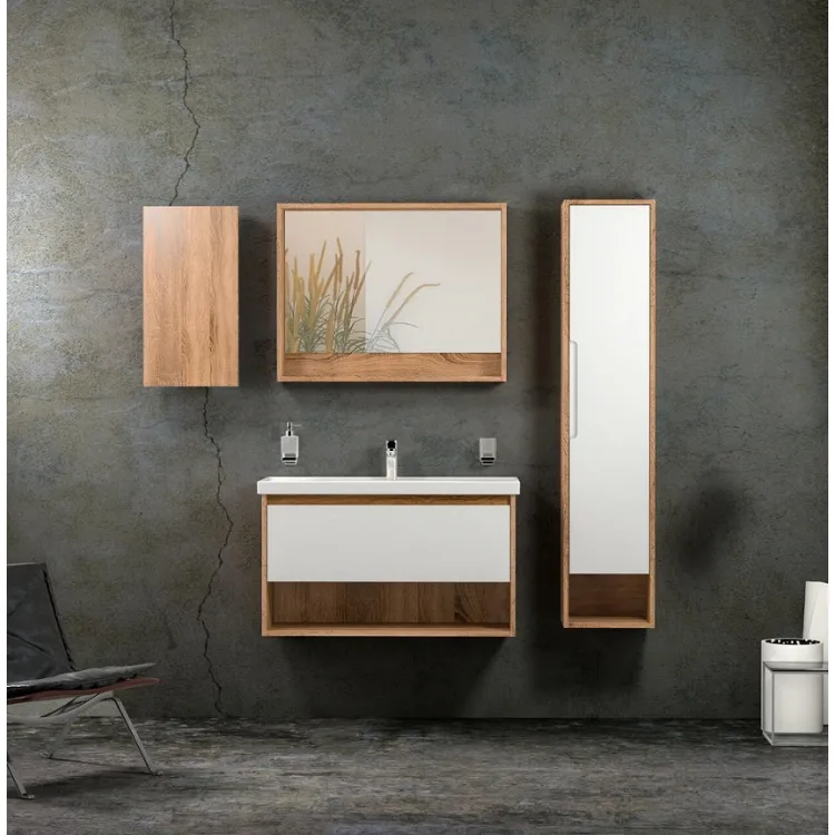 Spogulis ar plauktu un LED apgaismojumu Akvarodos EDDA 60x70cm