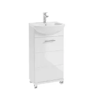 Vannas istabas skapītis BARI ar izlietni Tomaso 45cm, balts