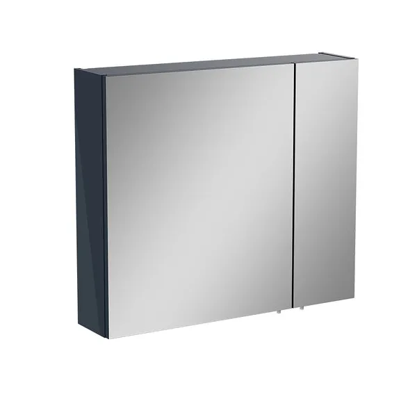 Vannas istabas skapītis ar spoguli Vitra Mia 80 cm, antracīts