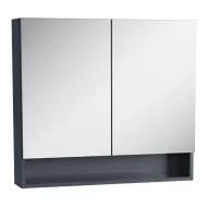 Vannas istabas skapītis ar spoguli un plauktu Vitra Mia 80 cm, antracīts