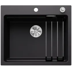 Virtuves izlietne Silgranit Blanco ETAGON 6 60x51cm, melna
