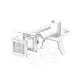 Sadzīves ventilators Blauberg AUTO 100 ar automātiskajām žalūzijām