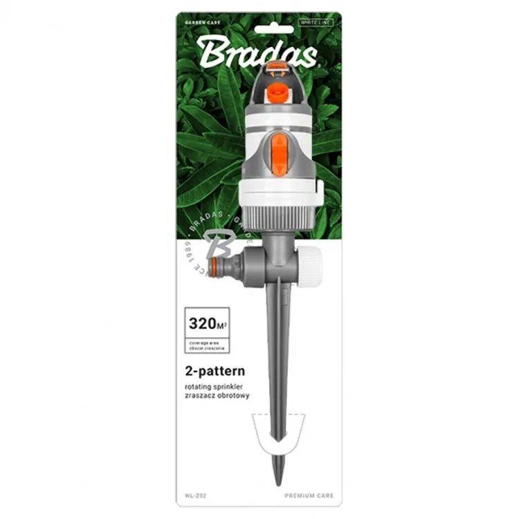 Bradas White Line 4-funkciju rotējošs smidzinātājs, WL-Z01