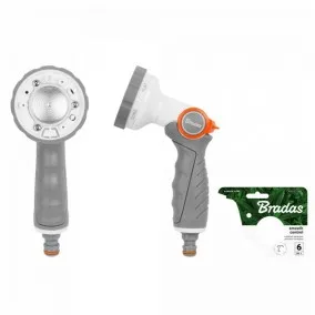 Bradas White Line Smooth Control Regulējama laistīšanas pistole, 6 režīmi, WL-EN41M