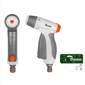 Bradas White Line Water Click Regulējama laistīšanas pistole, 3 režīmi, WL-EN51M