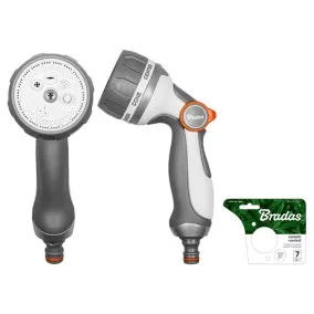 Bradas White Line Smooth Control Regulējama laistīšanas pistole, 7 režīmi, WL-EN56M
