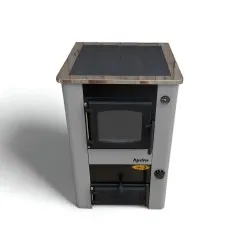 ABC Proizvod CONCEPT 2 HYDRO MINI centrālapkures plīts 21 kW, pelēka