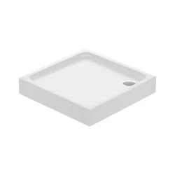 Dušas stūris kvadrātveida Cersanit Brasco SQR ar paliktni TAKO 90x90 cm, hroms
