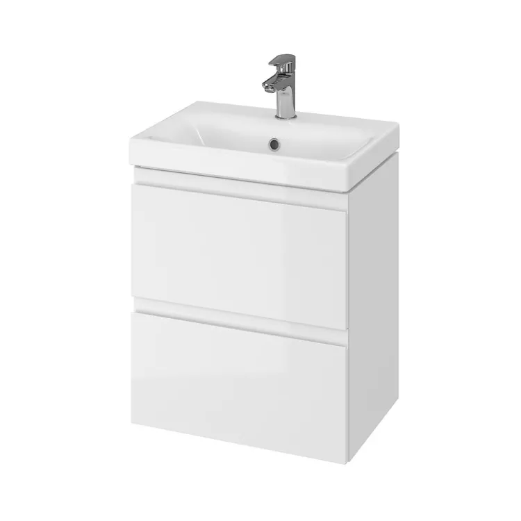 Vannas istabas skapītis ar izlietni Cersanit Moduo Slim 50x35cm, balts