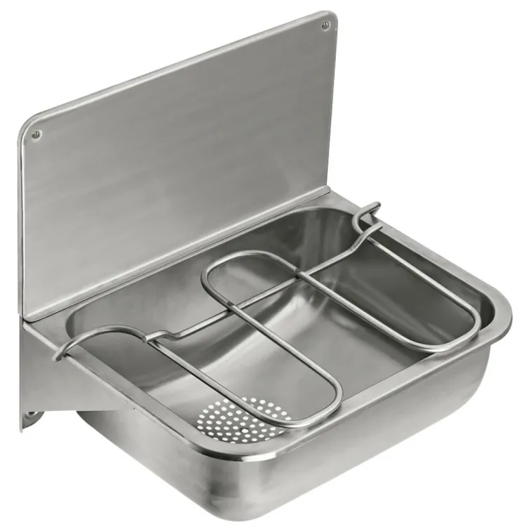 Saimniecības izlietne Contura Steel CU44 441x338 mm, ar režģi
