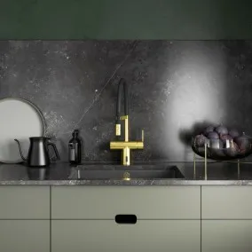 Virtuves izlietnes maisītājs Damixa Silhouet Touchless Pro ar bezkontakta funkciju, matēts misiņš, 74162