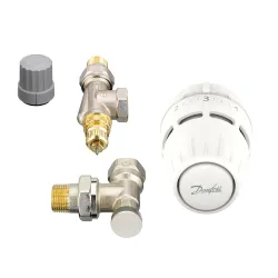 Komplekts ar Danfoss Regus® sensoru, RA-FN vārstu un RLV-S noslēgvārstu, aksiāls