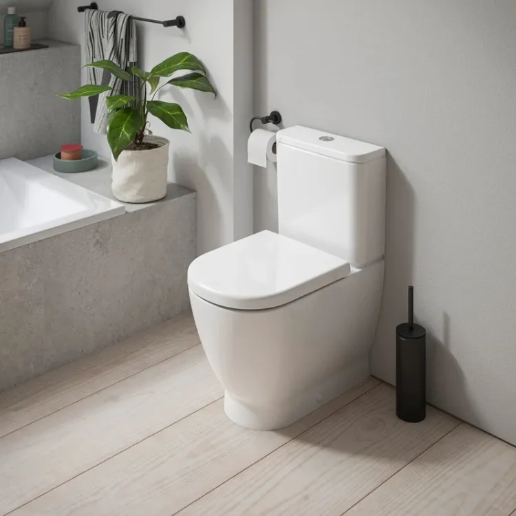 Tualetes pods Duravit D-Code Rimless ar Soft Close vāku