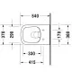 Tualetes pods piekaramais Duravit DuraStyle Rimless ar Soft Close vāku, 45510900A1