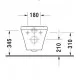 Tualetes pods piekaramais Duravit DuraStyle Rimless ar Soft Close vāku, 45510900A1