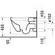 Tualetes pods piekaramais Duravit Happy D.2 ar Soft Close vāku, antracīts 2222098900/0064591300
